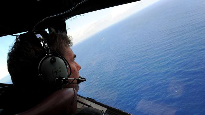 Equipes de busca vasculharam a parte sul do Oceano Índico