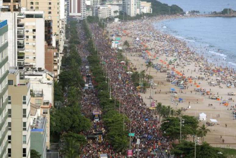 O Simpatia É Quase Amor, que desfila na Orla de Ipanema, é dos megablocos do carnaval de rua do Rio de Janeiro 