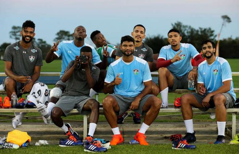 Clima de descontração no treino nos EUA, mas Abel promete muita luta em campo (Foto: Lucas Merçon/F.F.C.)