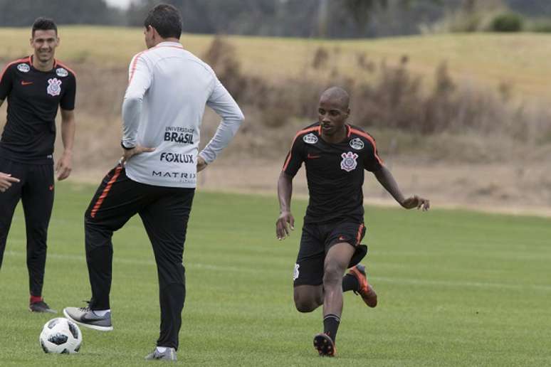 Guilherme Romão em treino do Corinthians nos Estados Unidos (Foto: Daniel Augusto Jr)