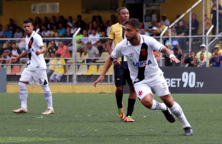 Hugo Borges fez o gol da vitória do Vasco contra o São Bernardo nesta sexta-feira (Foto: Carlos Gregório Jr/Vasco)