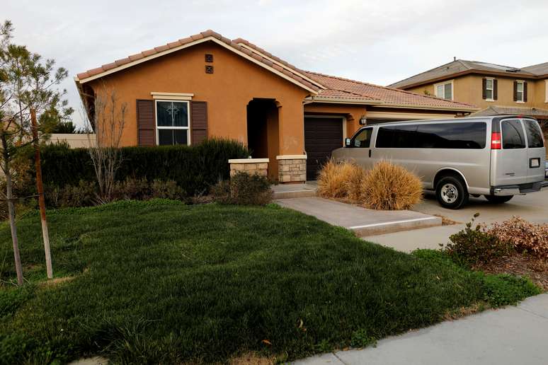 Casa de David Allen e Louise Anna Turpin em Perris, Califórnia 15/01/2018      REUTERS/Mike Blake