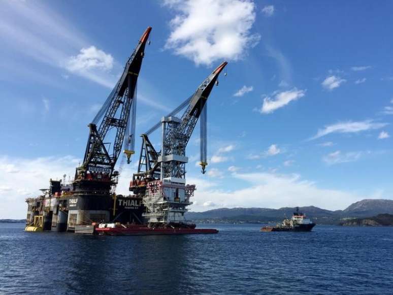 Plataforma de extração de petróleo em Stord, Noruega
4/09/2017 REUTERS/Nerijus Adomaitis