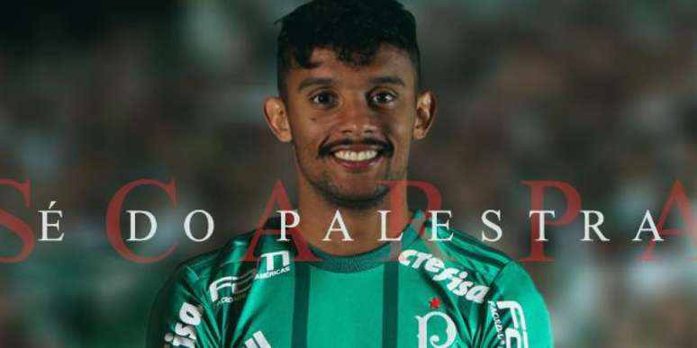 Gustavo Scarpa acertou por cinco anos com o Palmeiras (Foto: Divulgação/Palmeiras)