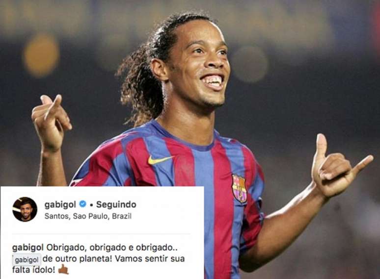 Homenagem de Gabigol a Ronaldinho Gaúcho