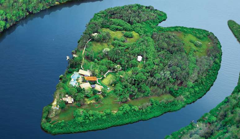 Makepeace Island tem formato de coração