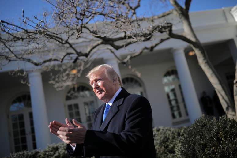 Presidente dos EUA, Donald Trump, chega para discursar em Washington
19/01/2018 REUTERS/Carlos Barria