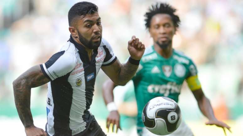 Gabigol já marcou contra o Palmeiras em final