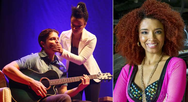 O casal protagonista da pe&ccedil;a e Maria Bia como Soraia em &lsquo;Sexo e as Negas&rsquo;