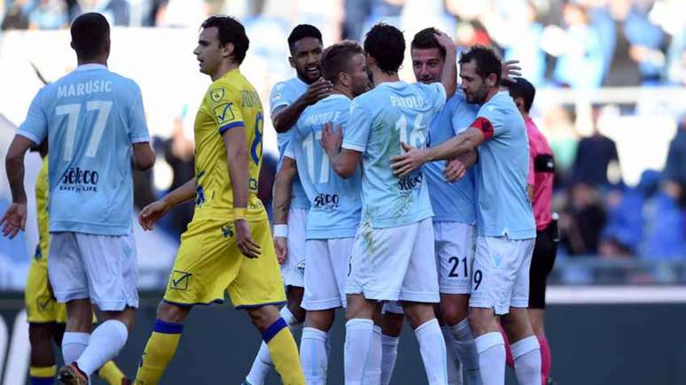 Lazio venceu o Chievo pela 21ª rodada (Foto: FILIPPO MONTEFORTE / AFP)