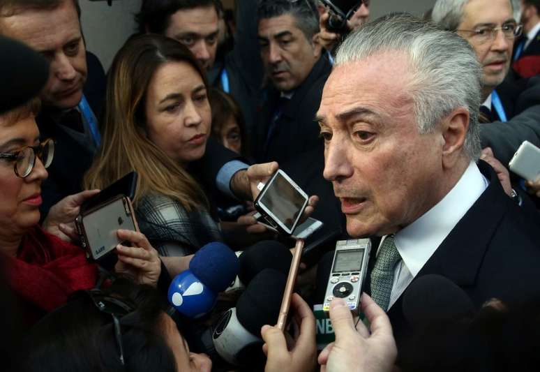 Presidente Michel Temer concede entrevista a jornalistas 21/07/2017 REUTERS/Marcos Brindicci