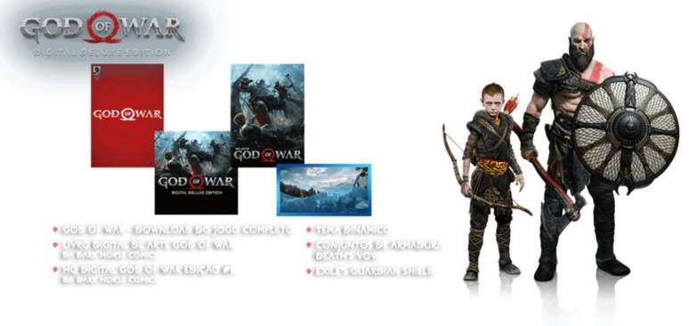 Itens digitais exclusivos acompanham pr&eacute;-compra de God of War
