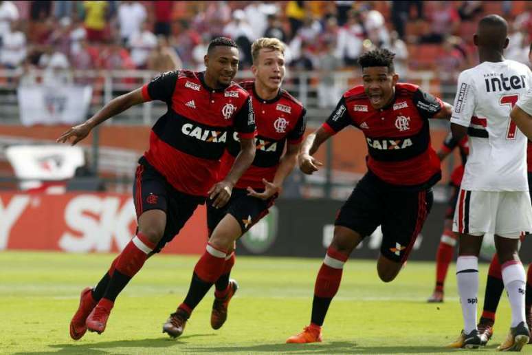 Flamengo marcou logo aos dois minutos com Wendel e segurou o placar até o fim (Foto: Staff Images / Flamengo)