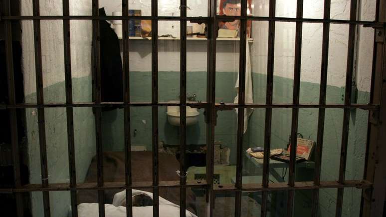 Uma das celas em Alcatraz: penitenciária de segurança máxima abrigou alguns dos presos mais perigosos dos EUA