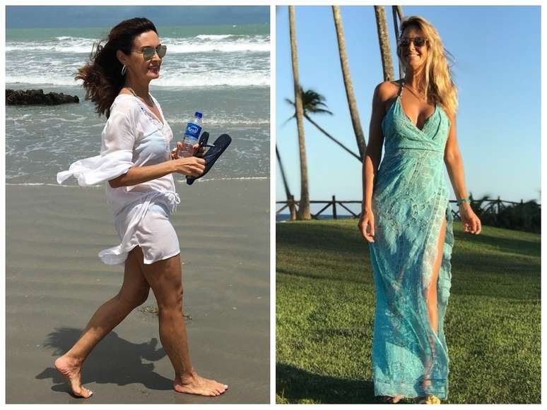 F&aacute;tima Bernardes e Ticiane Pinheiro (Fotos: @fatimabernardes/@ticipinheiro/Instagram/Reprodu&ccedil;&atilde;o)