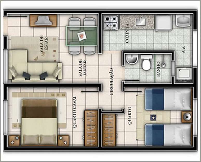 12. Para melhor aproveitar o espaço, sempre contrate um profissional para fazer a planta da sua casa.