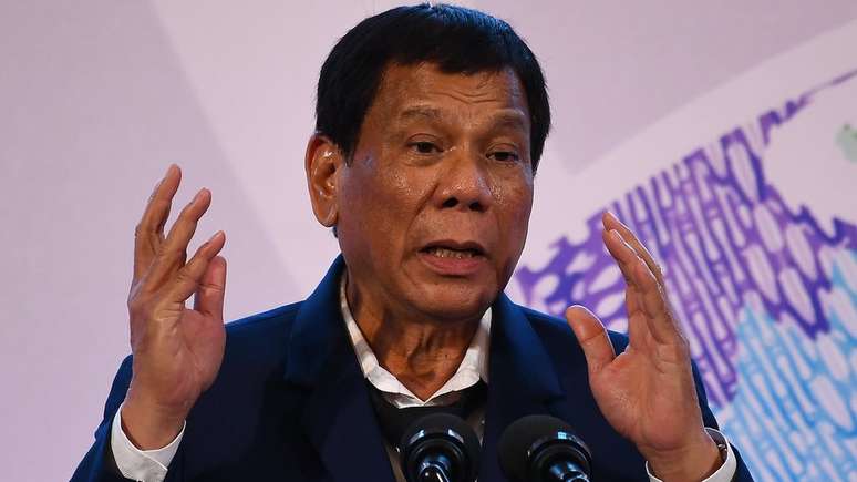 O presidente das Filipinas, Rodrigo Duterte, conhecido pelo radicalismo na guerra contra as drogas, tamb&eacute;m reclamou das fake news nos &uacute;ltimos meses