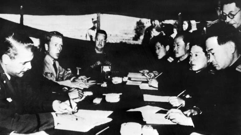 O acordo que selou o armistício da Guerra da Coreia
