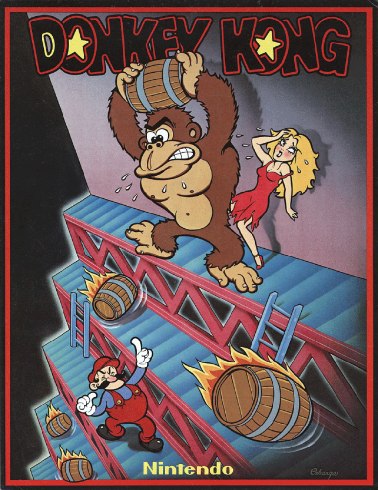 Imagem promocional de Donkey Kong, de 1981 (Reprodução: Divulgação)