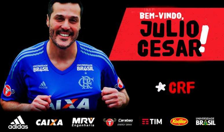 Júlio César é o novo goleiro do Flamengo(Twitter/Flamengo)