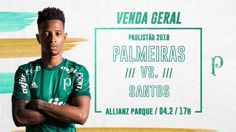 Ingressos já estão à venda para o público em geral - FOTO: Divulgação/Palmeiras