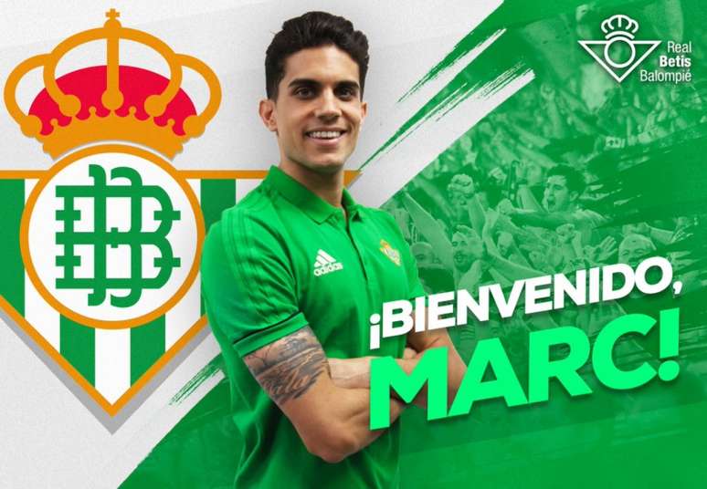 Marc Bartra anunciado no Real Betis (Foto: Reprodução)