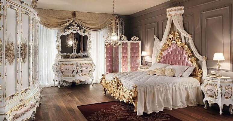 1. Lindo quarto das princesas inspirado no filme A bela e a fera.