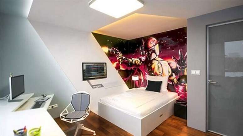 15. Quarto gamer com tema Star Wars