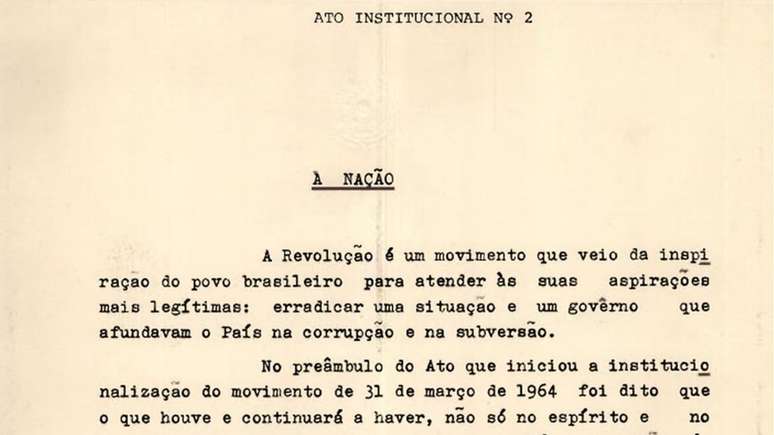 Em 1965, PTB, entre outras siglas, foi dissolvida pelo Ato Institucional n&ordm; 2 | Foto: Reprodu&ccedil;&atilde;o