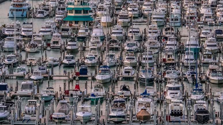 Imigrantes muitas vezes eram transportados de barco entre o Caribe e a Fl&oacute;rida