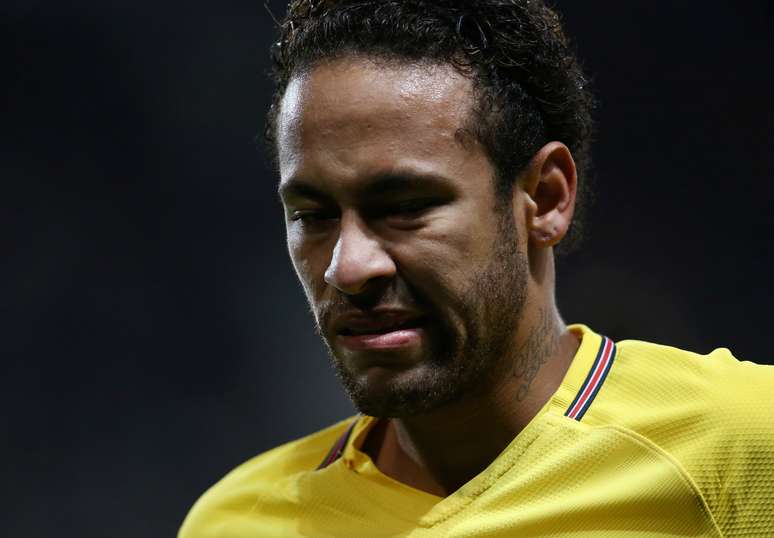 Neymar em jogo contra o Rennes 
 30/1/2018      REUTERS/Stephane Mahe