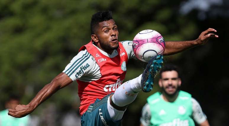 Borja deve continuar como titular do Palmeiras neste domingo - FOTO: Cesar Greco/Palmeiras