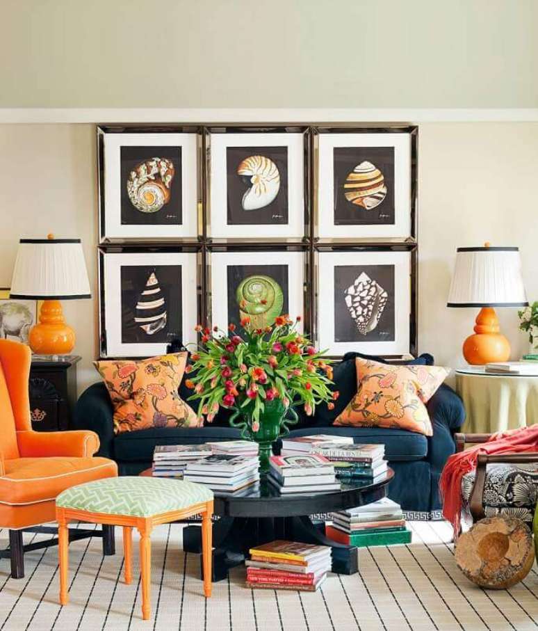 13. Use bastante quadros para modificar a decora&ccedil;&atilde;o de casa.