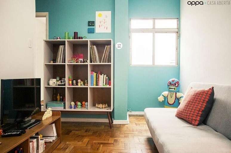 44. &Eacute; preciso aliar a decora&ccedil;&atilde;o de casa pequena com praticidade para melhor aproveitamento do ambiente.