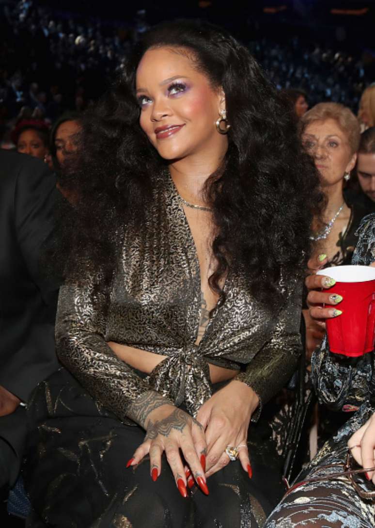 Rihanna participou do Grammy neste ano, no dia 28 de janeiro