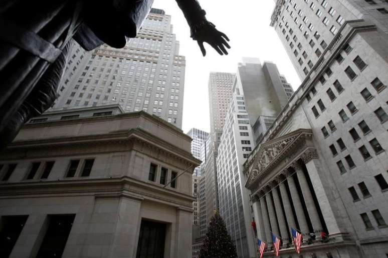 Fachada da Bolsa de Valores de Nova York em Manhattan, nos EUA
21/12/2016
REUTERS/Andrew Kelly