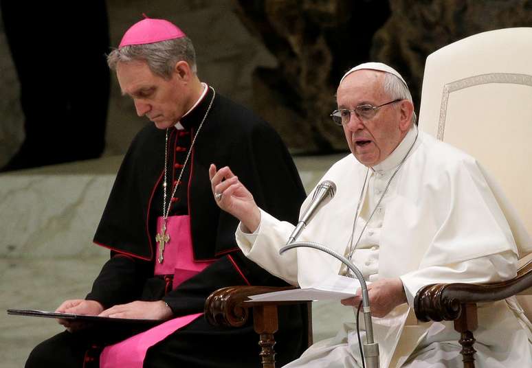 Papa Francisco em audiência no Vaticano 07/02/2018 REUTERS/Max Rossi