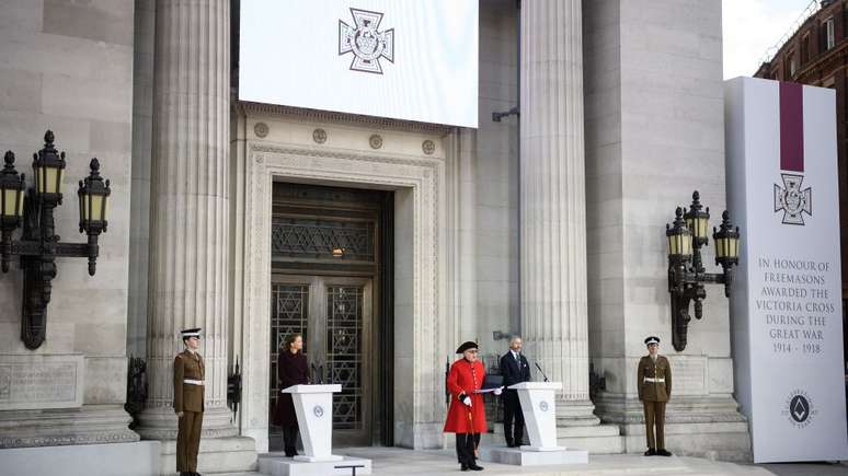 Monumento em comemoração aos membros da maçonaria que receberam a medalha da Cruz de Victoria durante Primeira Guerra Mundial