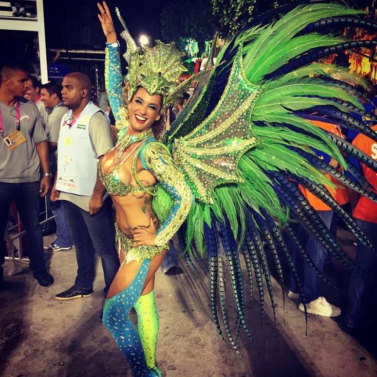 Samantha se apaixonou pelo Rio e pelo Carnaval | Foto: Arquivo pessoal