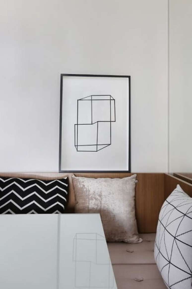 43. Quadro minimalista em casa moderna. Projeto de Bianchi Lima