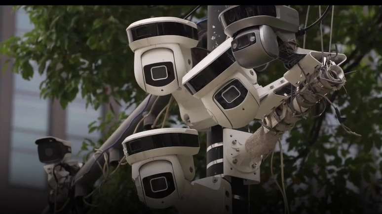 Muitas das câmeras nas ruas chinesas têm tecnologia de reconhecimento facial