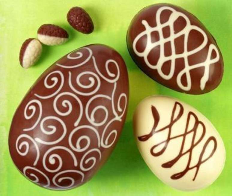 46. Os clássicos ovos de chocolate dão ótimas lembrancinhas de páscoa