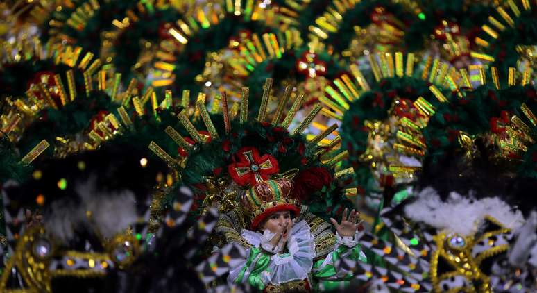 Acadêmicos do Tatuapé foi um dos destaques da primeira noite de desfiles do Carnaval paulista
