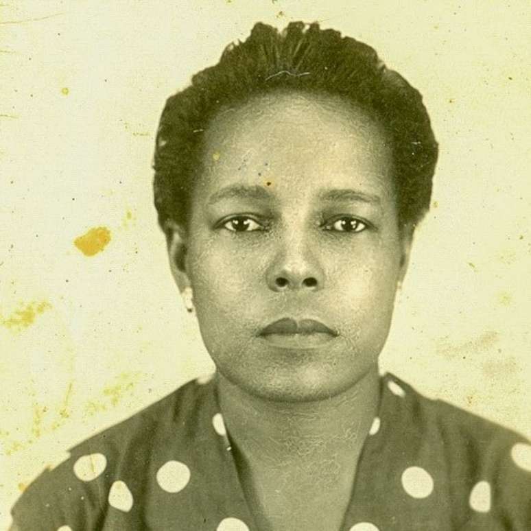 Tia Maria do Jongo em foto 3x4 tirada em 1958, quando tinha 38 anos | Foto: Acervo Jongo da Serrinha