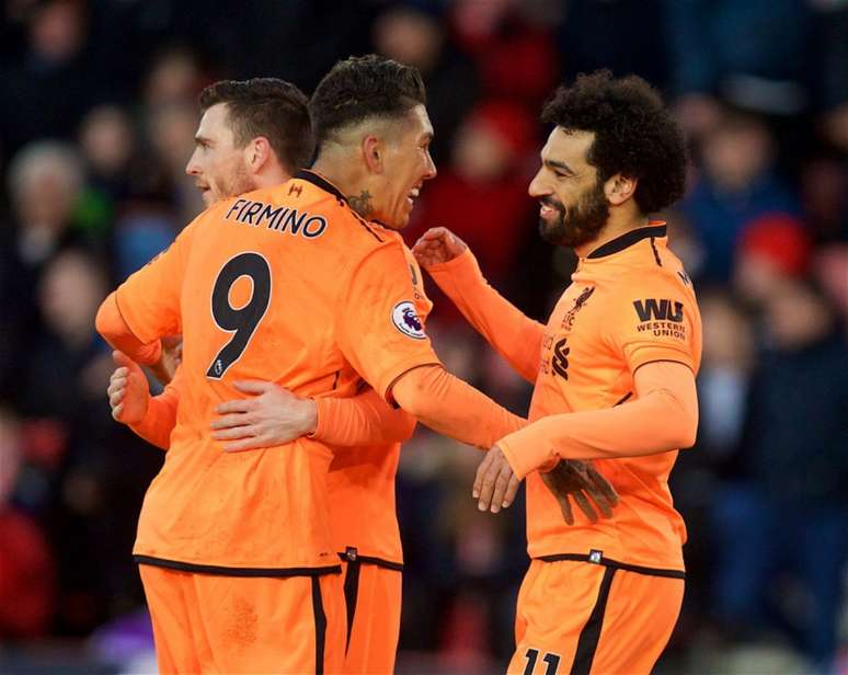 Firmino e Salah marcaram os gols do Liverpool (Foto: Divulgação)