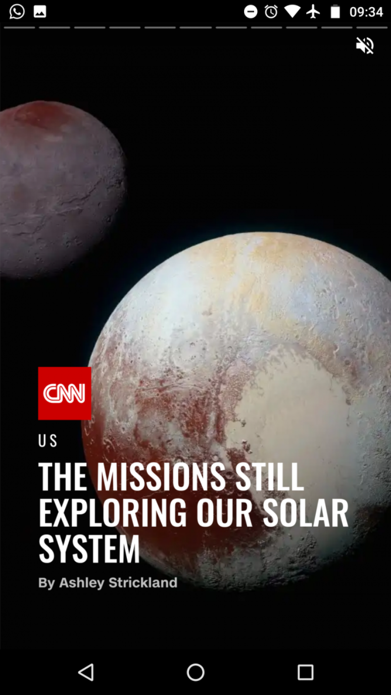 Por enquanto, AMP Stories s&atilde;o exibidos em uma se&ccedil;&atilde;o chamada "Visual stories" nos resultados de busca e trazem listas com fotos, anima&ccedil;&otilde;es e v&iacute;deos (Imagem: Captura de tela/Sergio Oliveira)