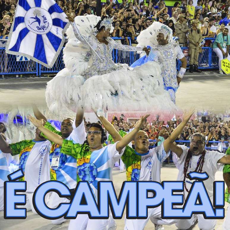 Com 269,6 pontos, a Beija-Flor faturou o título do Carnaval do Rio de Janeiro
