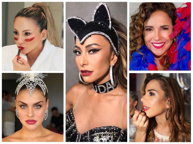Maquiagem das famosas (Fotos: Instagram/Reprodução)