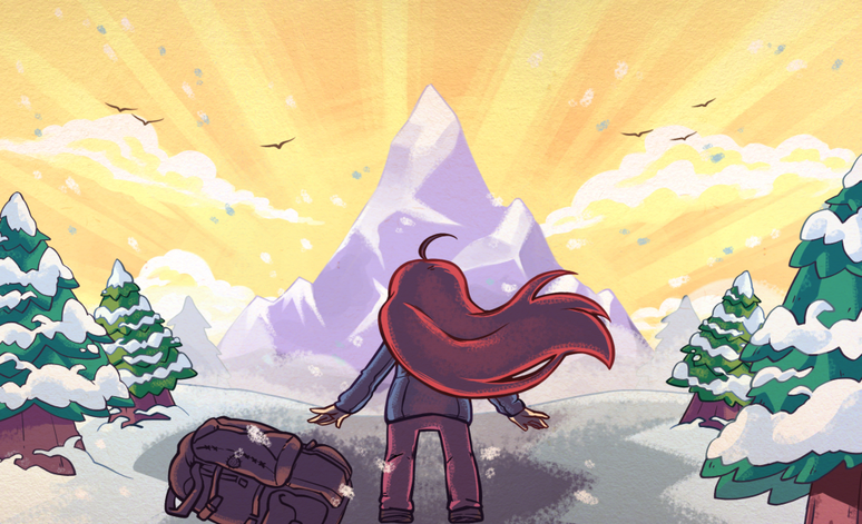 Entre um desafio e outro, Celeste ainda arruma tempo para falar de temas mais pessoais (Imagem: Divulga&ccedil;&atilde;o/Matt Makes Games)