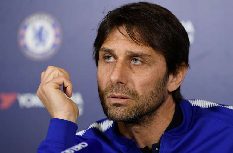 Técnico do Chelsea, Antonio Conte, durante coletiva de imprensa, em Londres 02/02/2018 Action Images via Reuters/Tony O'Brien